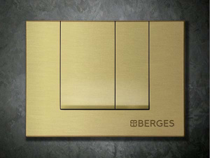 Кнопка для инсталляции Berges Novum S8 040048 / S9 040049, бронза глянцевая