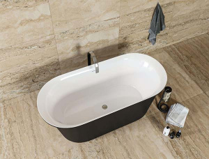 Акриловая ванна Aquanet Family Smart черный глянцевый