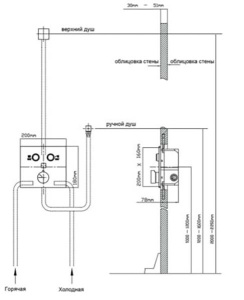 Смеситель встраиваемый Vincea VSCV-421GM (2 функции)