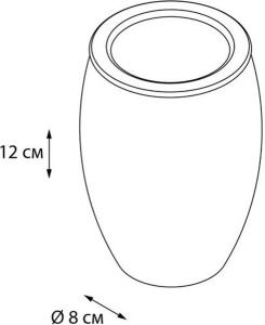 Стакан Fixsen Snow FX-260-3 / Deco FX-280-3, золото