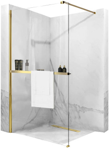 Полка Rea Evo Gold HOM-00653 с держателем