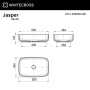 Умывальник Whitecross Jasper белый матовый Solid Surface