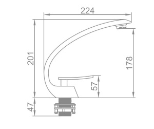 Смеситель для умывальника Ledeme L1055-24