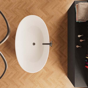 Акриловая ванна Frank F6139 White, 173х103, белый