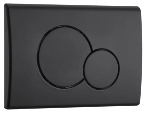 Комплект инсталляции Weltwasser Marberg 507 RD с черной кнопкой и подвесным унитазом Roxen Antares Black 530110-01B Rimless Soft Close