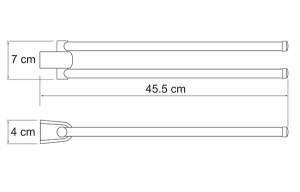 Держатель для полотенец Wasserkraft Berkel K-6831 двойной