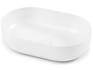 Умывальник Belux Турин 560 овал белый матовый Solid Surface