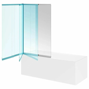 Душевая шторка на ванну Kerama Marazzi Vetro VE.100.BSD.CR