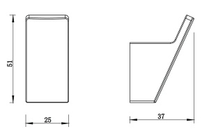 Крючок Whitecross Cubo CU2415BL