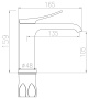 Смеситель для умывальника Vieir V483011-G