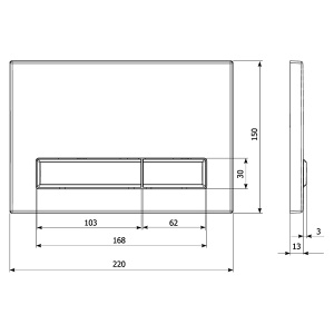 Кнопка для инсталляции KK POL M08 V1 SPP/091/0.1/K (350/PPC/090-00-00)