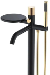 Смеситель для ванны Boheme Stick 129-BG.2 Black Touch Gold напольный