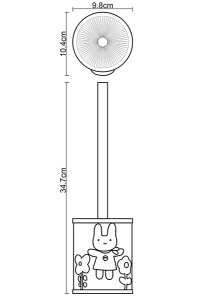 Ершик для унитаза Wasserkraft Ammer K-6427