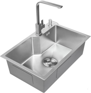 Кухонная мойка Avina HM6548 S с коландером и дозатором