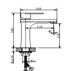 Смеситель для умывальника Haiba HB10807