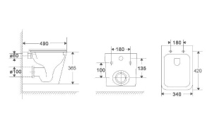 Подвесной унитаз WeltWasser Gelbach 043 MT-WT