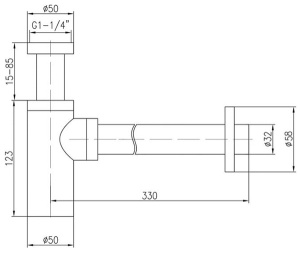 Сифон для умывальника Vieir VRQ34D