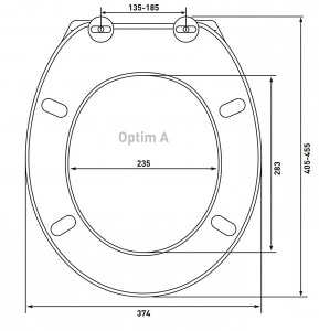 Крышка-сиденье Berges Optim A 011301