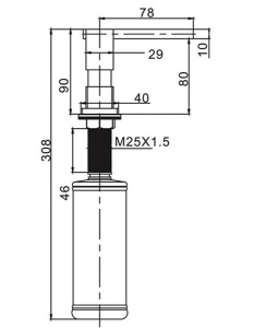 Дозатор для моющих средств Gappo G404-6
