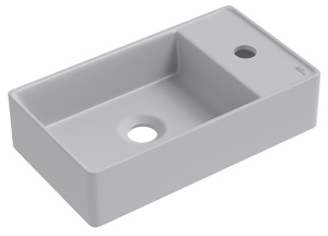Умывальник Wellsee WC Area 321806000 / 321809000, 41х23 L, серый матовый