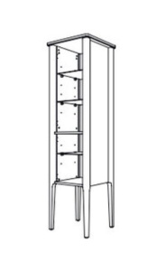 Пенал Caprigo Jersey 34350 L-SF013 / R-SF013