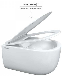 Подвесной унитаз Berges Ego Real Rimless 082111RR с крышкой Soft Close