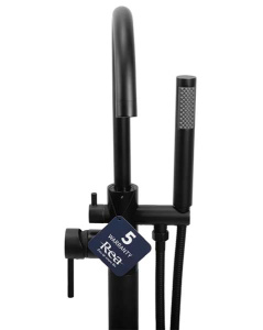 Смеситель для ванны Rea Mono black matt REA-B2714 напольный