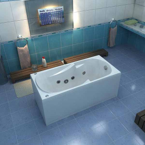 Гидромассажная ванна BAS Ибица (гидромассаж серия Flat)
