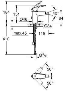 Смеситель для биде Grohe Eurosmart 32927003