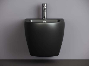 Подвесное биде CeramicaNova Metropol CN4003MB с донным клапаном