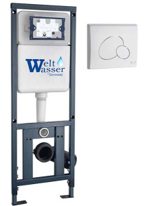 Кнопка для инсталляции WeltWasser Marberg 410 RD GL-WT