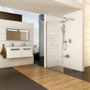 Душевое ограждение Ravak ST Walk-in Wall профиль блестящий, 90х200, Transparent