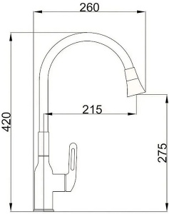 Смеситель для кухонной мойки Haiba HB73825-7