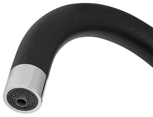 Смеситель для кухонной мойки Zorg Sabiaduo black metallic под фильтр