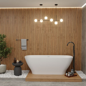 Ванна из искусственного камня Whitecross Clover RAL матовый Solid Surface