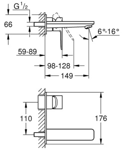 Смеситель встраиваемый Grohe Lineare 19409001 / 19409DC1, суперсталь