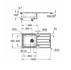 Кухонная мойка Grohe K300 31563SD1