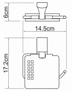 Держатель для туалетной бумаги Wasserkraft Leine K-5025