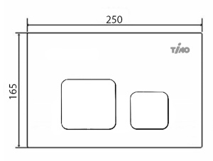 Кнопка для инсталляции Timo Soli FP-002MB