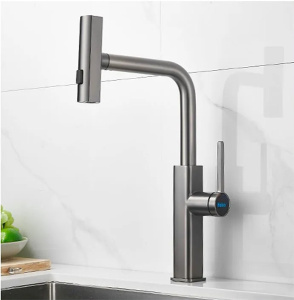 Смеситель для кухонной мойки Haiba HB73824-3 с выдвижным изливом