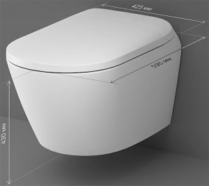 Умный подвесной унитаз AM.PM Sensation CCC301700SC с функцией биде