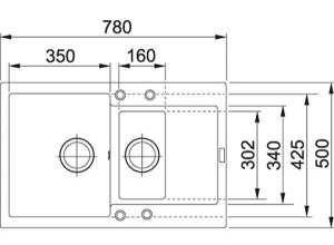 Кухонная мойка Franke Maris MRG 651-78, 78х50, бежевый