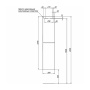 Пенал Aquanet Алвита new 35 дуб веллингтон табак