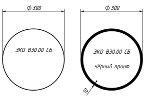 Зеркало Belux Эко В, 60х60