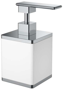 Дозатор Boheme 10969-W-CR / 10969-W-G, белый, золото