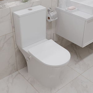 Напольный унитаз Roxen Urban Tornado Bidet 600190-01X Rimless Soft Close с функцией биде, белый