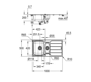 Кухонная мойка Grohe K500 31572SD1