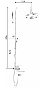 Душевая стойка Shevanik S8136F