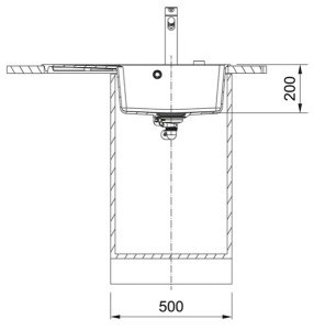 Кухонная мойка Franke CNG 611/211-78 TL, 78х50, черный матовый