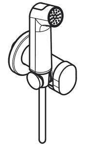 Гигиеническая лейка Hansgrohe Bidette 1jet S EcoSmart+ 29232700